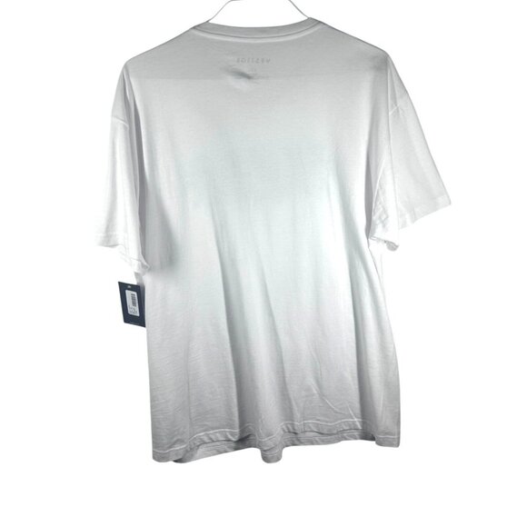 Vestige Men's White Palm Tree Graphic T-Shirt 2XL Crewneck Casual Summer Tee - Picture 2 of 8